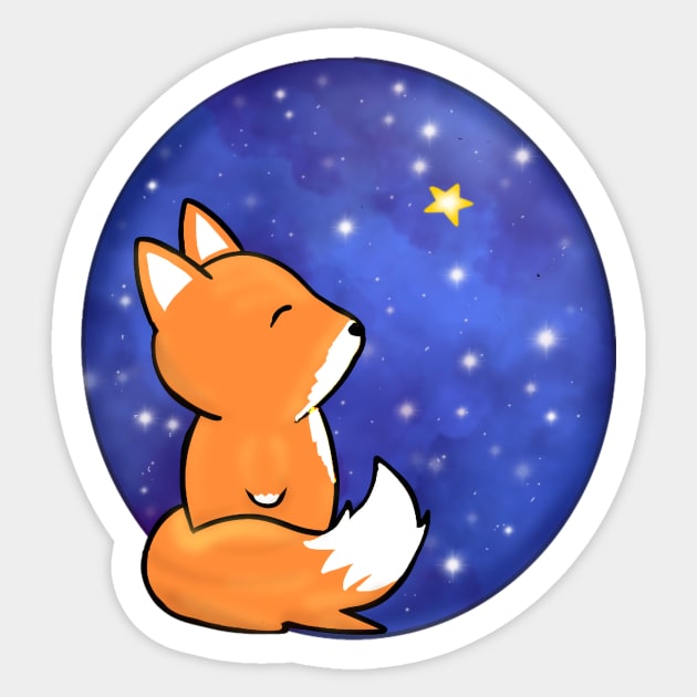 Galaxy Fox Sticker by bittentoast